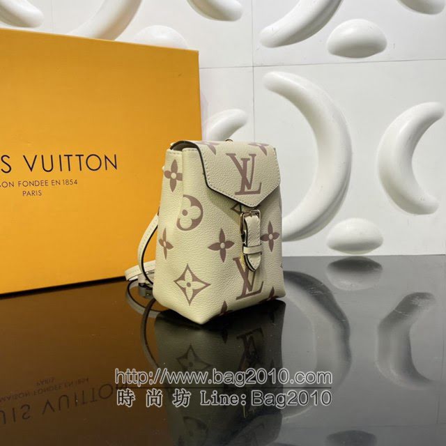 Louis Vuitton新款女包 M80783白丝印 路易威登2021夏季新款迷你双肩包 LV新款Tiny双肩后背包  ydh4202